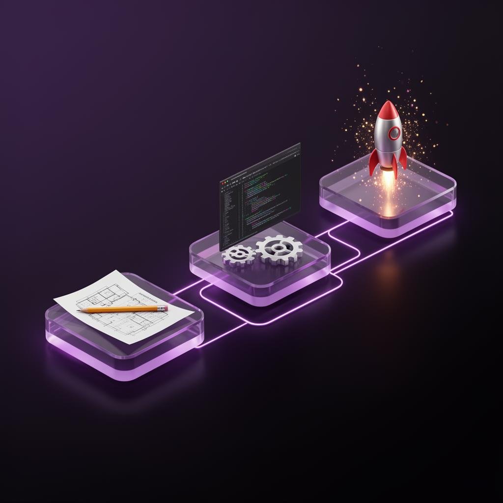 3-step website launch process