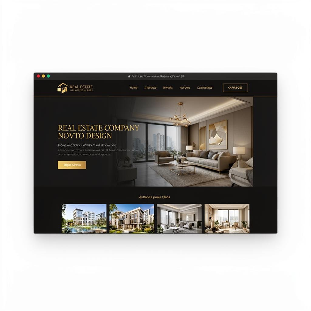 Real estate company website design